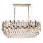 Pendant lamp Yarandilla 10, H32-90cm, 80x35cm, E14, 10x40W(MAX)