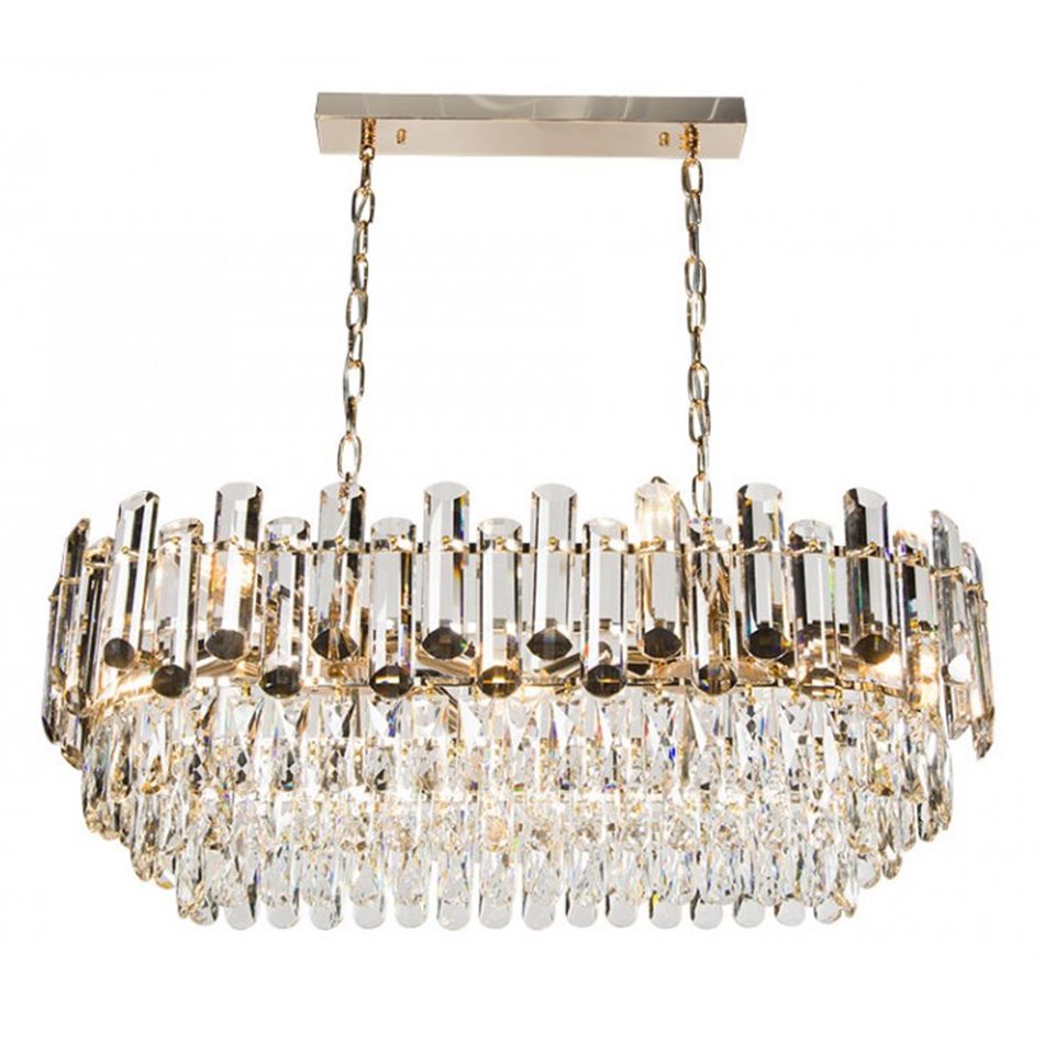 Pendant lamp Yarandilla 10, H32-90cm, 80x35cm, E14, 10x40W(MAX)