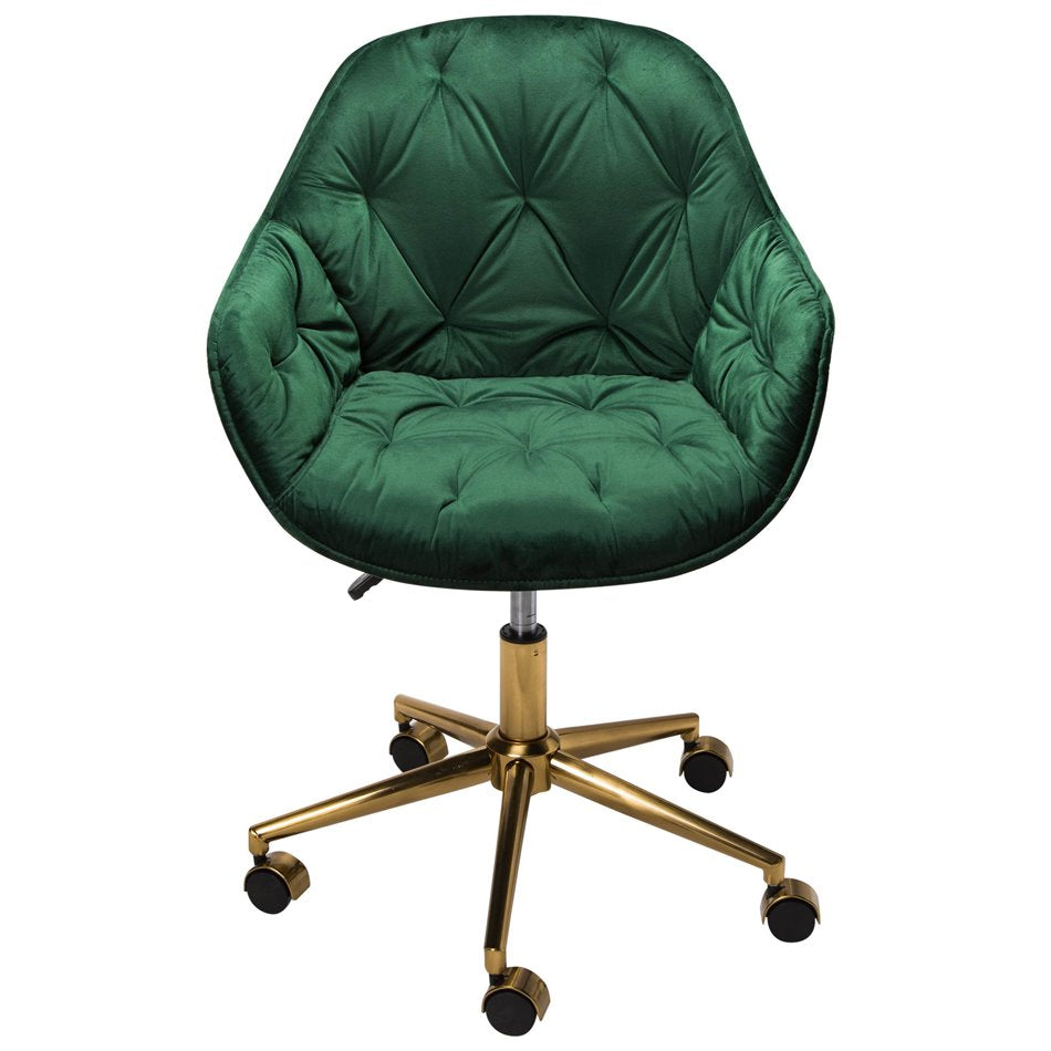 Slorino Adjustable Office Chair – Green Fabric, Modern Ergonomic Design