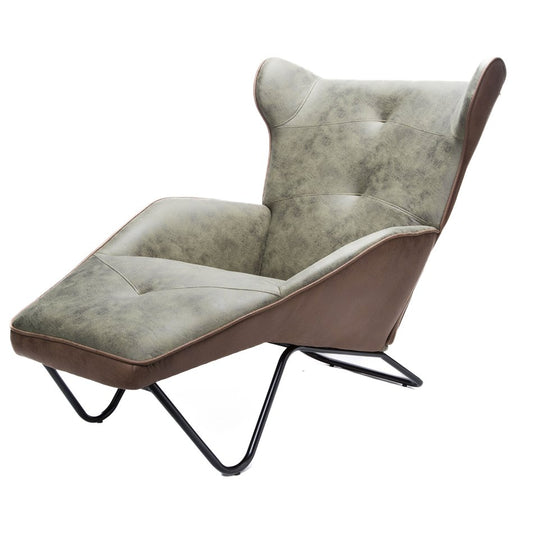 Armchair Dandy SK-15, green/brown, H91x125x75cm, seat height 40cm