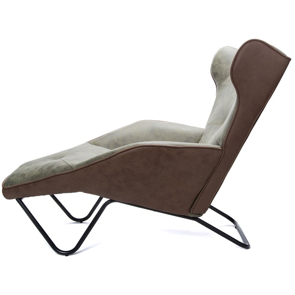 Armchair Dandy SK-15, green/brown, H91x125x75cm, seat height 40cm