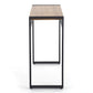 Holivar Console Table – Oak MDF with Black Steel Frame