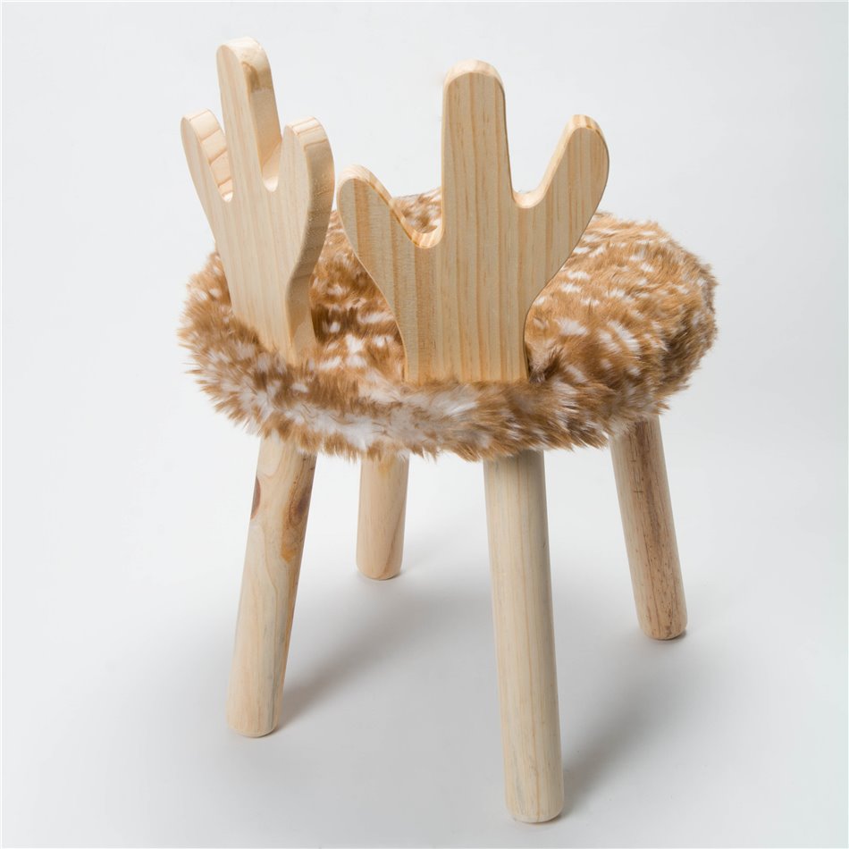 Kids chair Deer, brown, D27xH38cm