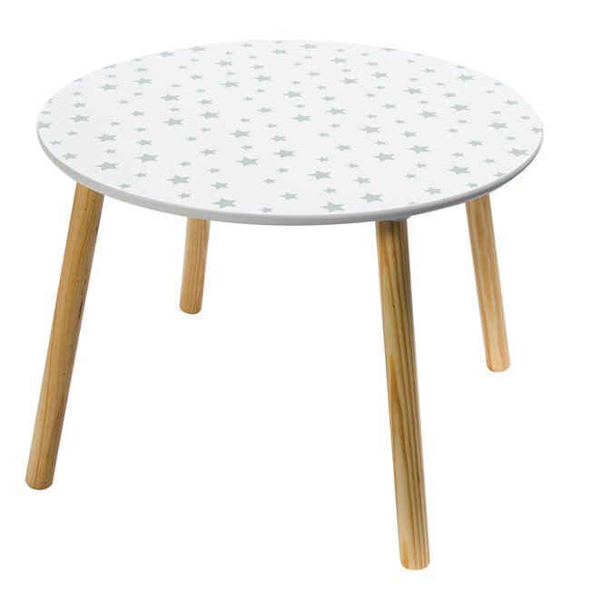Children’s Round Table – White Wooden Activity Table