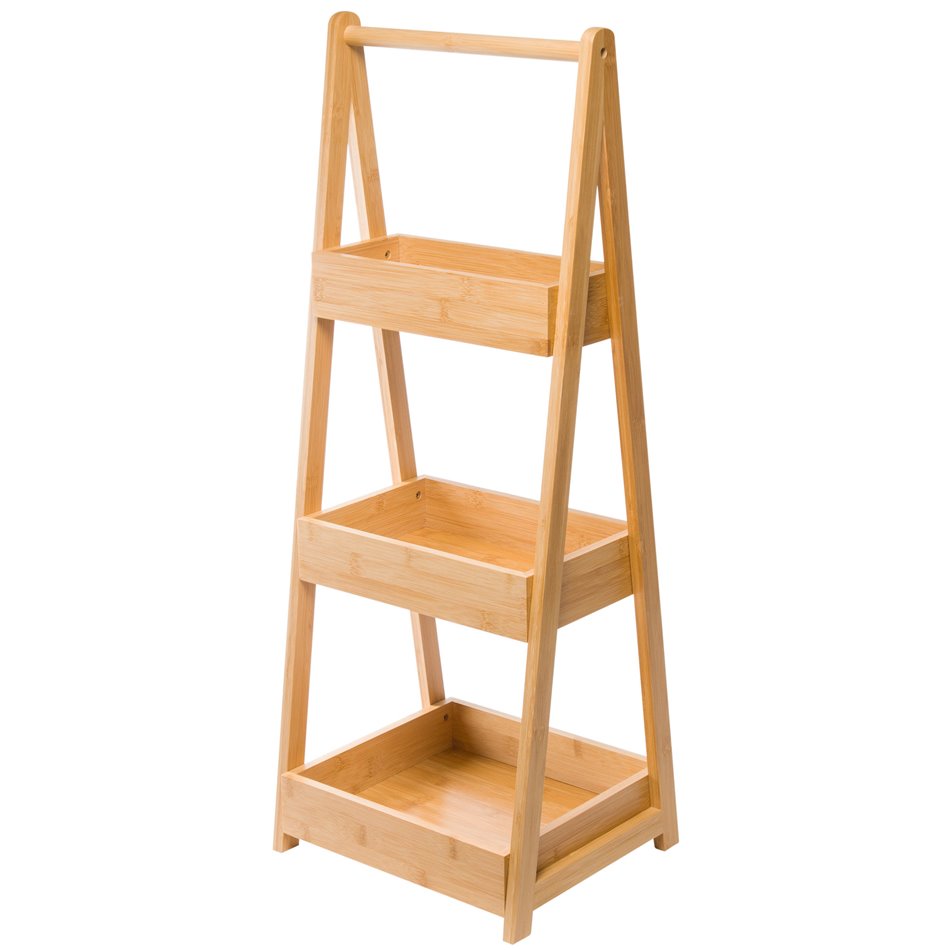 Shelf Troley, bamboo, H78x30x25.5cm