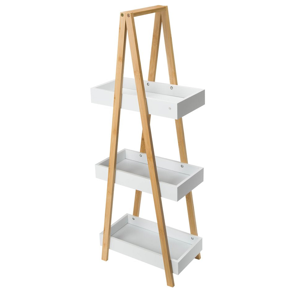 Shelf Caddy, 3 shelves, white, H82x30x18cm