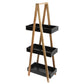 Shelf Caddy, 3 shelves, black, H82x30x18cm