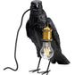 Table lamp Animal Crow, mat black, H34x31x14cm, E27 40W(MAX)