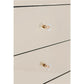 Chest of drawers Luxury Champagne, 5 drawers, spoguļvirsma, H111x51x43.5cm