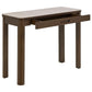 Authamp Console Table – Brown Marble Look Top with Oak Veneer & MDF