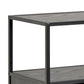 Bookcase Seaford, black, H78x114x35cm
