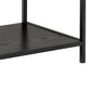 Bookcase Seaford, black, H78x114x35cm