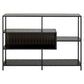 Bookcase Seaford, black, H78x114x35cm