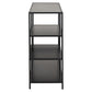 Bookcase Seaford, black, H78x114x35cm