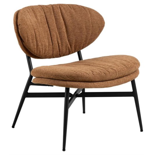 Lounge chair Aurma, brown, H76x70x73cm, seat height 43cm