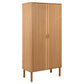 Wardrobe Angley, natural color, H200x100x55cm