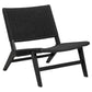 Lounge chair Arson, black, H72x64x79cm, seat height 39cm