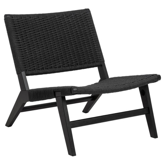 Lounge chair Arson, black, H72x64x79cm, seat height 39cm