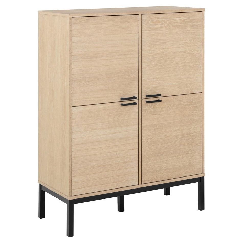 Cabinet Akensington, natural color, H120x91x40cm