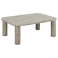 Acolano Coffee Table – Light Grey Marble-Look MDF, 100×75×36 cm