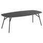 Aracas Coffee Table – Black Steel & Ceramic, 120×60×41 cm