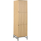 Wardrobe Albany, natural color, H200x51x60cm