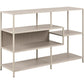 Bookcase Seaford, light grey/beige, H78x114x35cm
