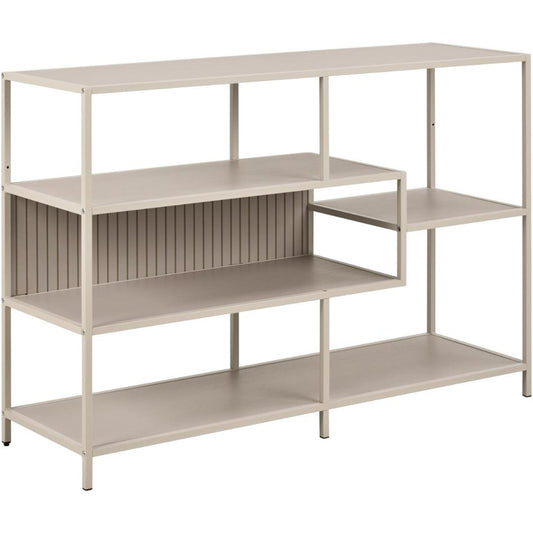 Bookcase Seaford, light grey/beige, H78x114x35cm