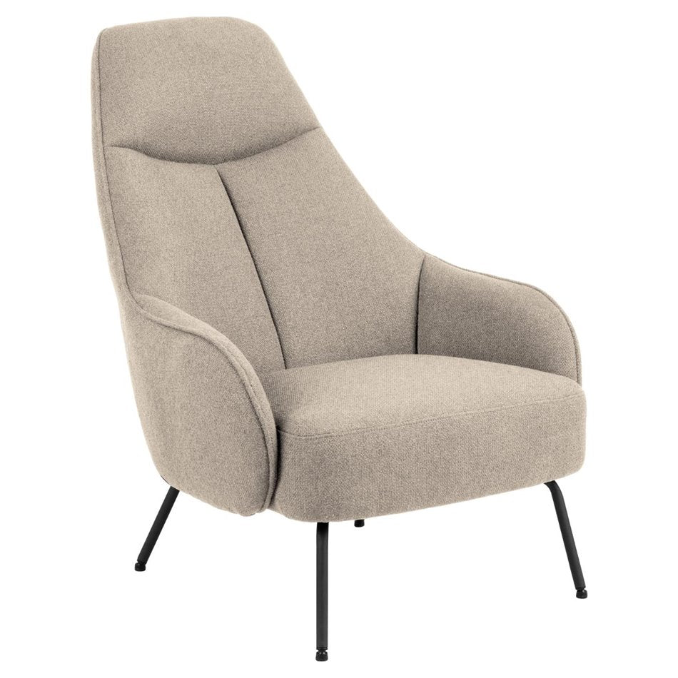 Armchair Atekso, beige, H98x73x92cm, seat height 40cm