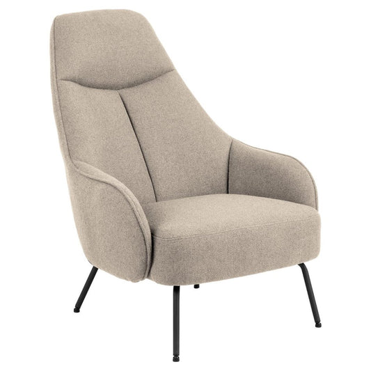 Armchair Atekso, beige, H98x73x92cm, seat height 40cm