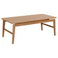 Assex Coffee Table – Natural MDF & Oak Veneer, 120×60×45 cm