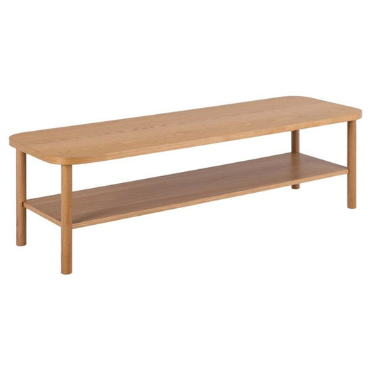 Acbanbury Coffee Table – Natural MDF & Oak, 150×50×42 cm