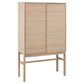 Cabinet Alinley, natural color, H150x90.8x40cm