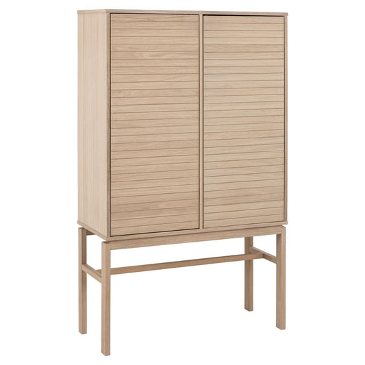 Cabinet Alinley, natural color, H150x90.8x40cm