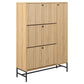 Shoe cabinet Albany, natural color, H140x99x35cm