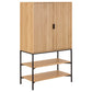 Cabinet Aipur, natural color, H140x80x40cm