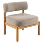 Lounge chair Aurley, beige, H75x66.5x69cm, seat height 44.5cm