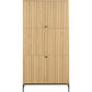 Wardrobe Albany, natural color, H200x99x60cm