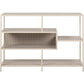 Bookcase Seaford, light grey/beige, H78x114x35cm