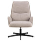 Armchair Asley, swivelling, beige, H93x72x84cm, seat height 42cm