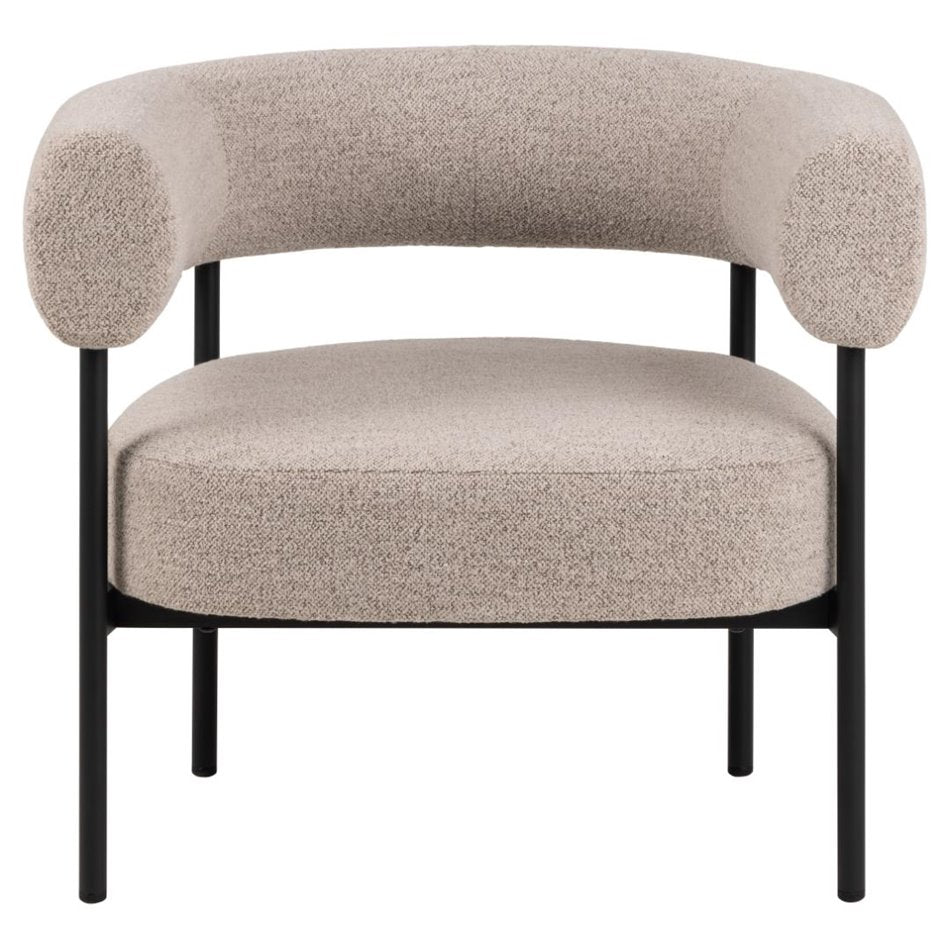 Armchair Akfield, beige, H71x78.5x67.5cm, seat height 43.5cm