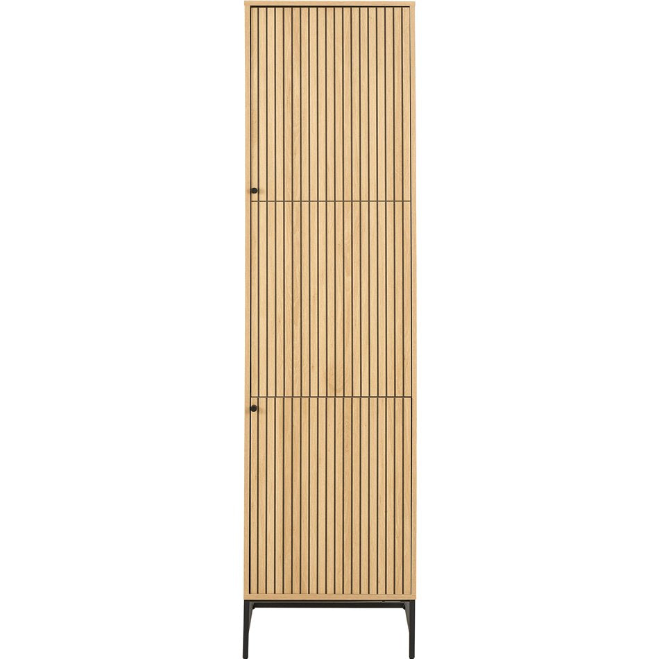 Wardrobe Albany, natural color, H200x51x60cm