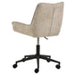 Addie Adjustable Office Chair – Beige Fabric, Modern Ergonomic Steel Frame Design