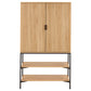 Cabinet Aipur, natural color, H140x80x40cm