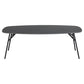 Aracas Coffee Table – Black Steel & Ceramic, 120×60×41 cm