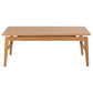 Assex Coffee Table – Natural MDF & Oak Veneer, 120×60×45 cm