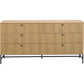 Chest of drawers Albany, natural color, H80x158x40cm