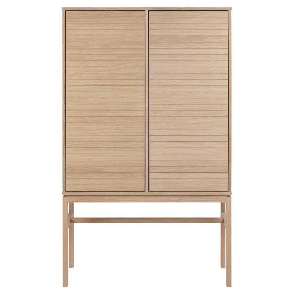 Cabinet Alinley, natural color, H150x90.8x40cm