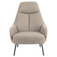 Armchair Atekso, beige, H98x73x92cm, seat height 40cm