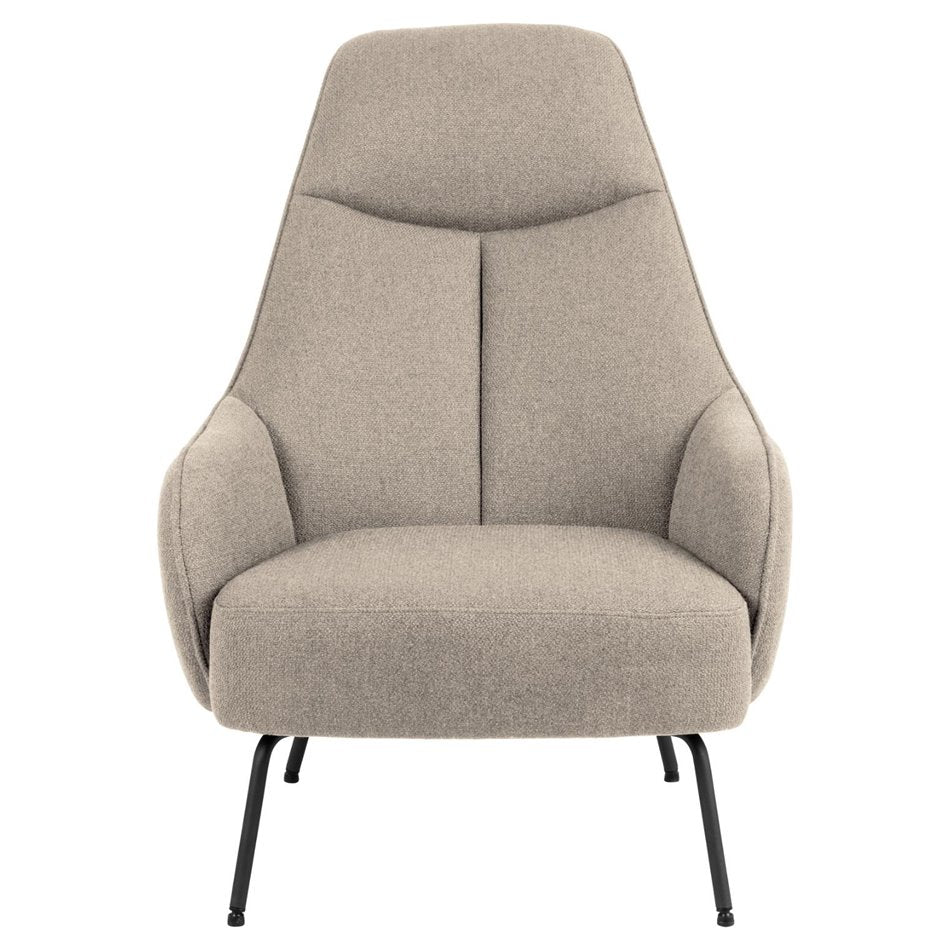 Armchair Atekso, beige, H98x73x92cm, seat height 40cm